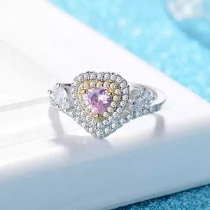 New Sterling Silver Halo Heart Promise Ring